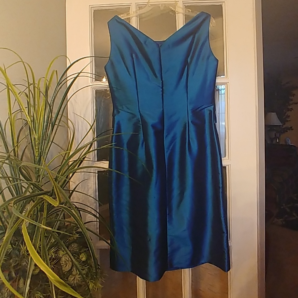Jade by Jasmine Night BlueTaffeta Dress and Jacket - Picture 4 of 8